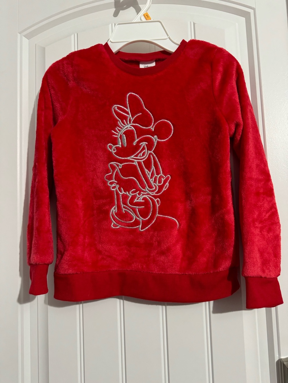 Cute Disney Jumping Beans size 6X red velour Minnie Mouse embroidered sweatshirt